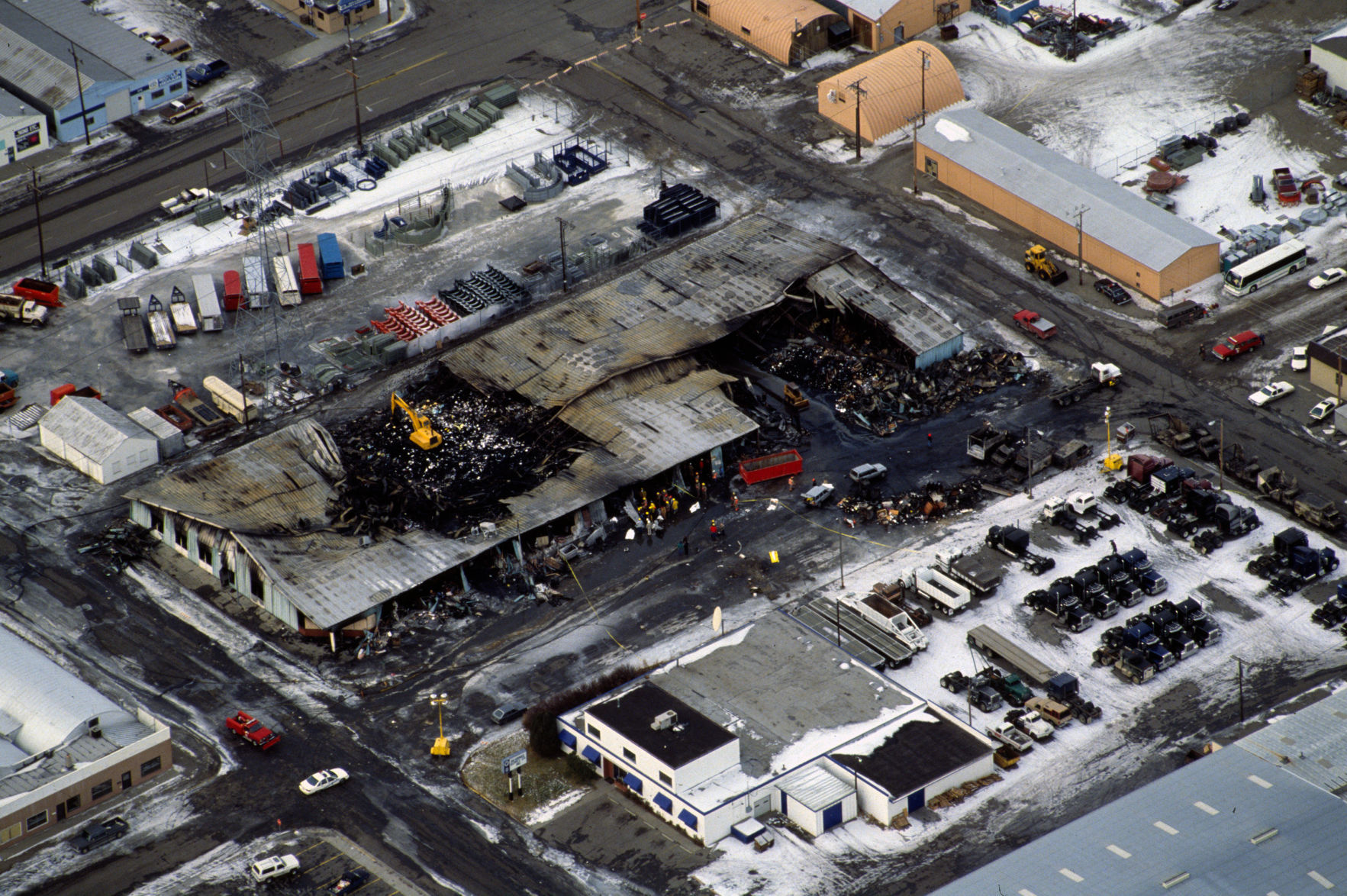 Billings plane crash site, Dec. 20, 1992